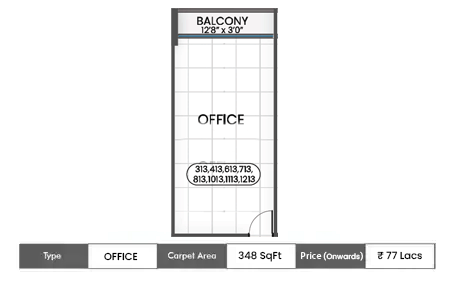 348 SqFt